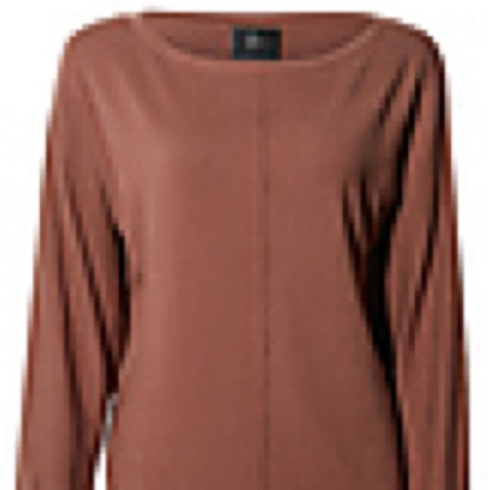 RIBBED BOATNECK LONG SLEEVE - MOCHA